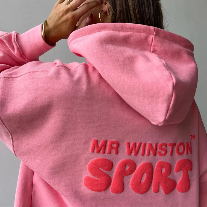 Green and sale pink hoodie